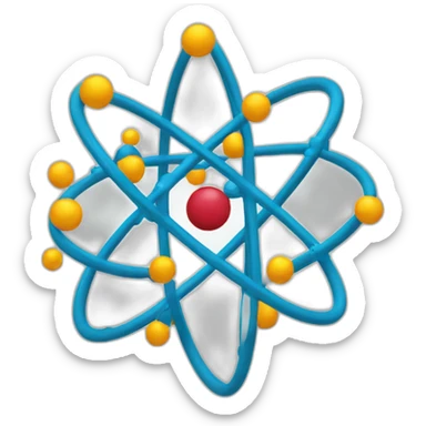 rutherford atomic model sticker