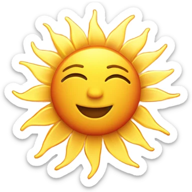 Aesthetically sun  sticker