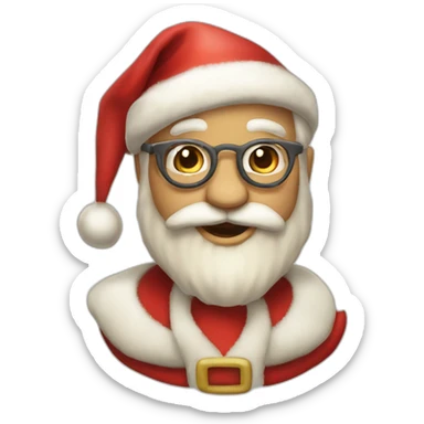 Papa Noel gracioso sticker