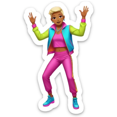 danse boite de nuit sticker