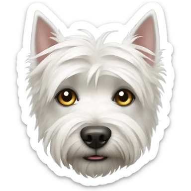 west highland terrier see no evil sticker