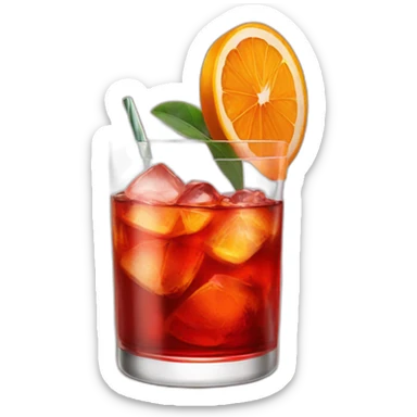 negroni cocktail sticker