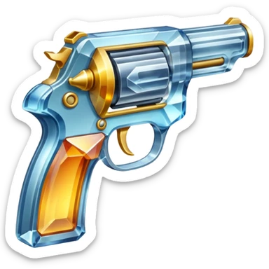 Crystal gun sticker