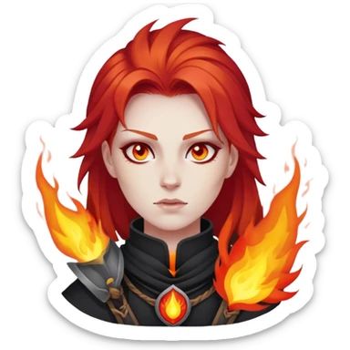 Mavuika The Pyro Archon from Genshin Impact sticker