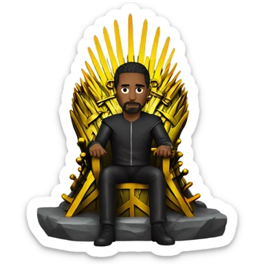 The iron throne  sticker
