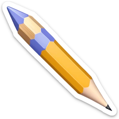 periwinkle pencil emoji sticker