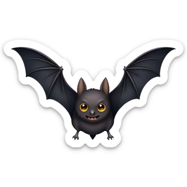 hiding bat sticker