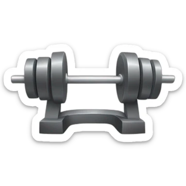 Gym barbell emoji  sticker