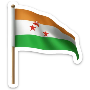 Green flag of Formosa sticker