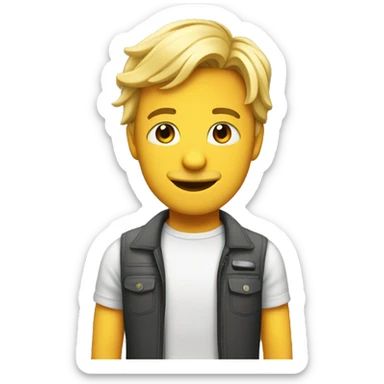 i want emoji express m character, programmer, fun, pretty, ESTP-T, stubbor sticker