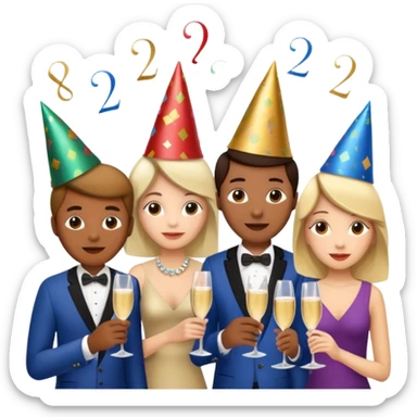 Happy New Year 2026 sticker