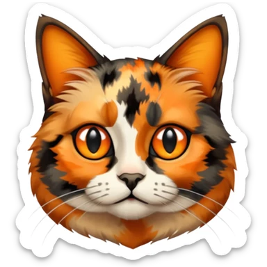 Tortoiseshell cat sticker