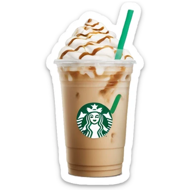 Starbucks iced latte  sticker