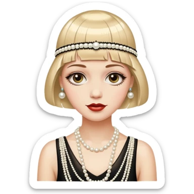 gatsby woman sticker