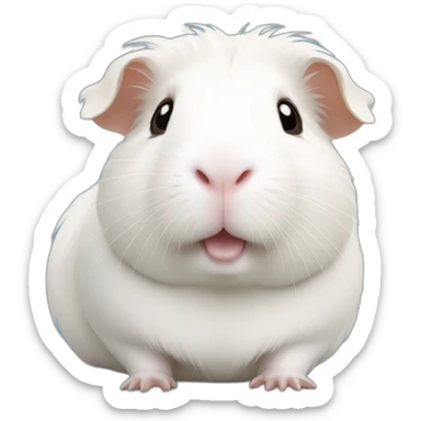 White guinea pig sticker