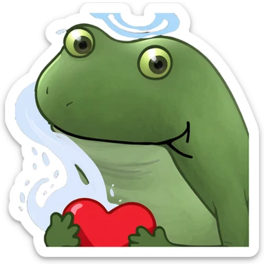 Red mug of coffee with a community coffee logo and a heart above the hot steam sticker