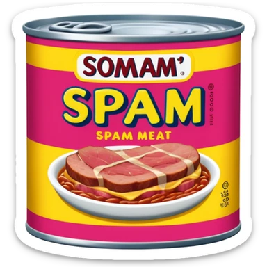 pop art SPAM meat slop advertisement warhol landscape  sticker