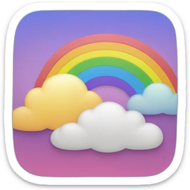 rainbow-square sticker