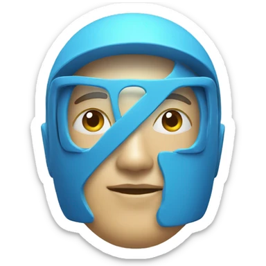 3d privacy ai logo sticker