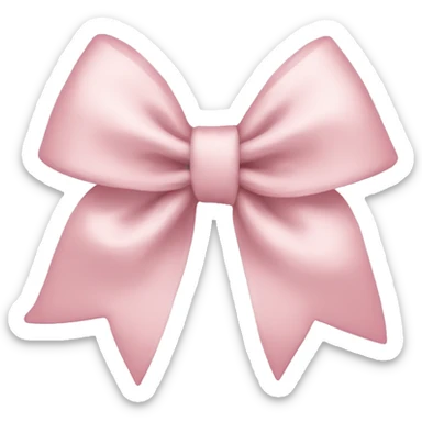 Light pink bow sticker