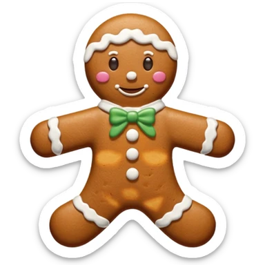 Gingerbread stylized sticker