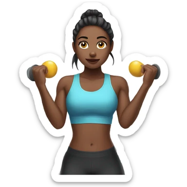 girl in the gym sticker