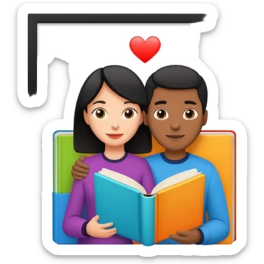 a bunch of people on the cover of a book sticker