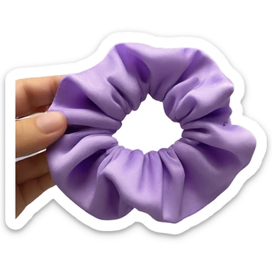 light purple scrunchie sticker