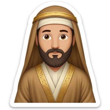male bible character from the middle east sticker