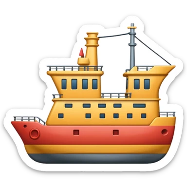 Ship 3d emoji sticker