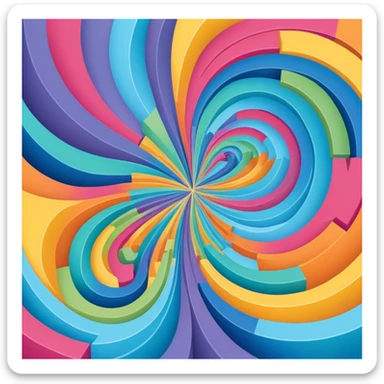 Logistic map bifurcation diagram showing mathematical chaos sticker