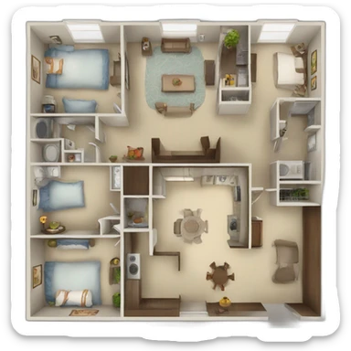 private house 1st floor sticker