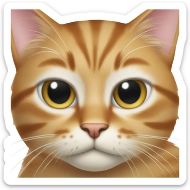 Cat wink eye sticker