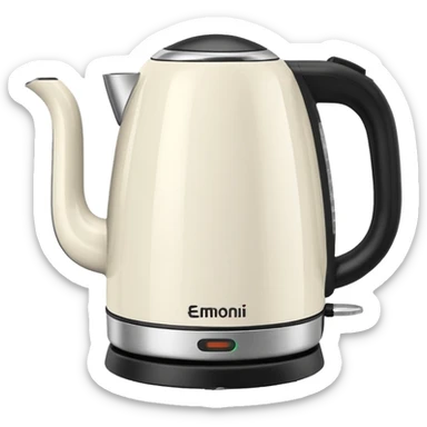 electric kettle, with cup, compatible with default apple emojis sticker