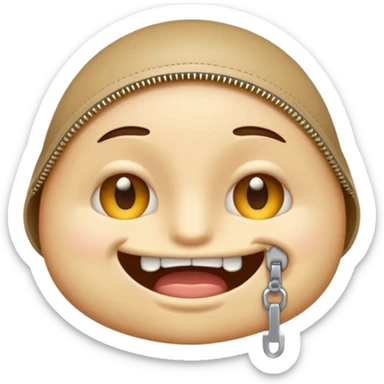 Zipper-Mouth Face emoji sticker