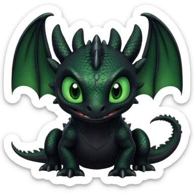 Dragon, toothless in how to train your dragon sticker