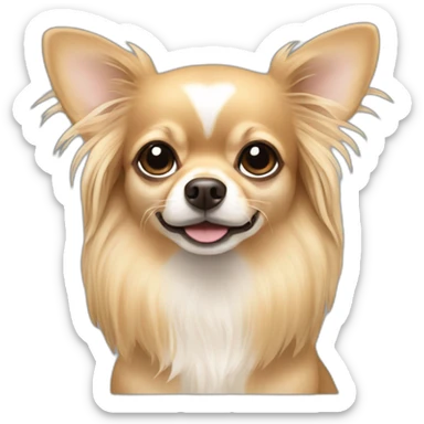 Bege chihuahua with long hair sticker