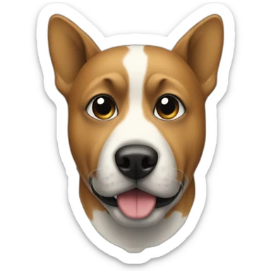 Dog wearing a ski mask sticker