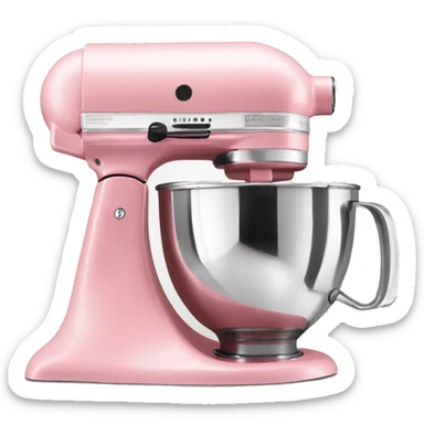 Realistic light pink kitchenaid mixer  sticker