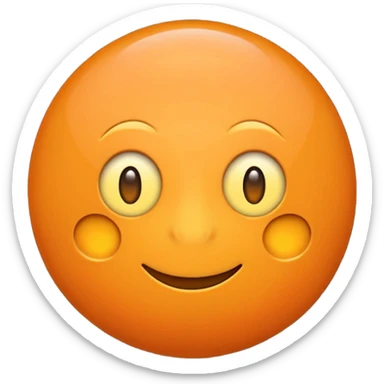Un emoji avec un texte M3 et un font orange sticker