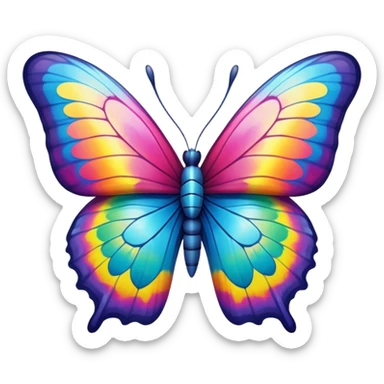 Tie dye butterfly  sticker