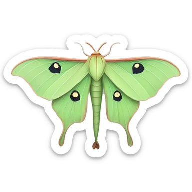 Luna moth  sticker