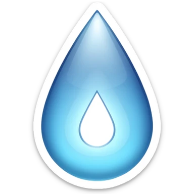 large tear drop sticker