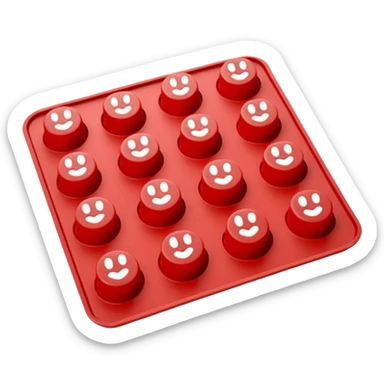 Silicone cake mold sticker