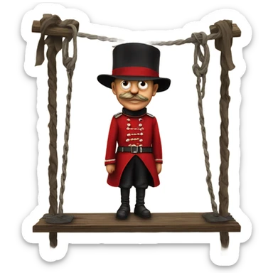 the red baron on the gallows from the game The Witcher 3 sticker