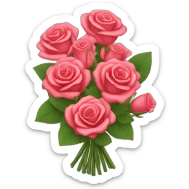 Rose bouquet  sticker