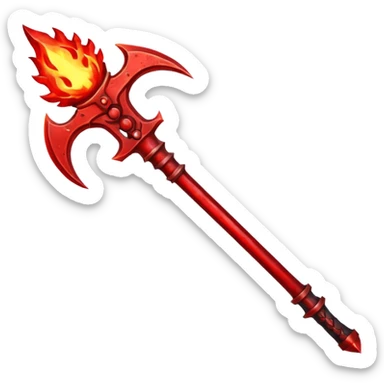 Blood of chaos in god of war  weapon sticker