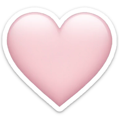Light pink heart sticker