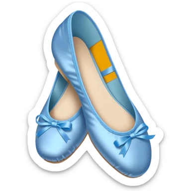Blue ballet shoes sticker