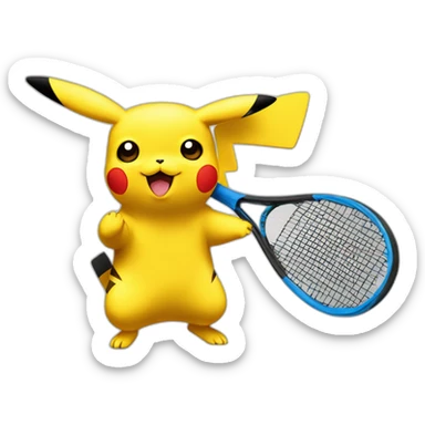 Pikachu pádel sticker